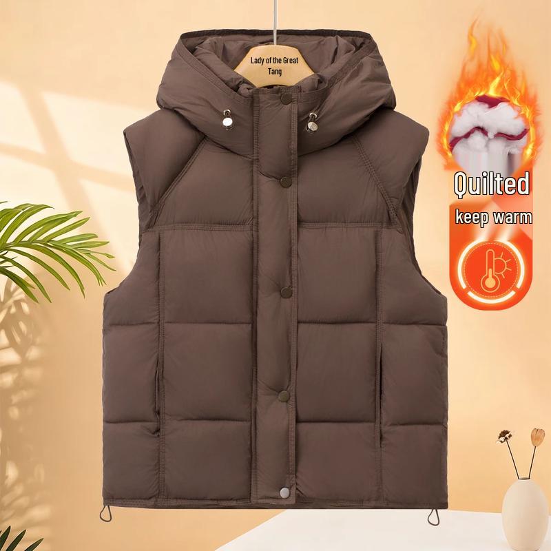 Madam Datang Women's Winter Quilted Vest for Seniors