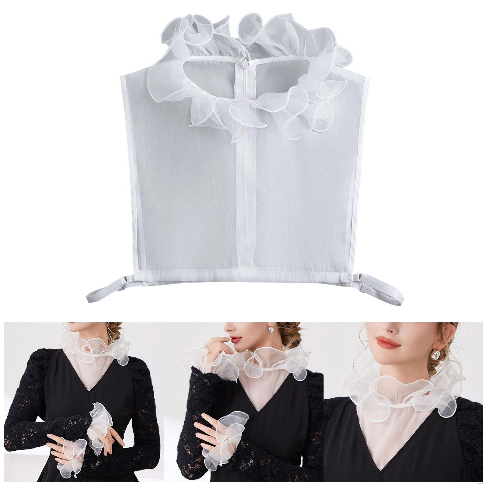 

Женские накладные воротники Аксессуары для одежды Прочность Практичность Элегантность, Декоративные белый