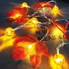 1PC 10/20LED Pumpkin Maple Leaf Fairy Lights Battery Powered Decoration Lamp Christmas Halloween Party String Lights