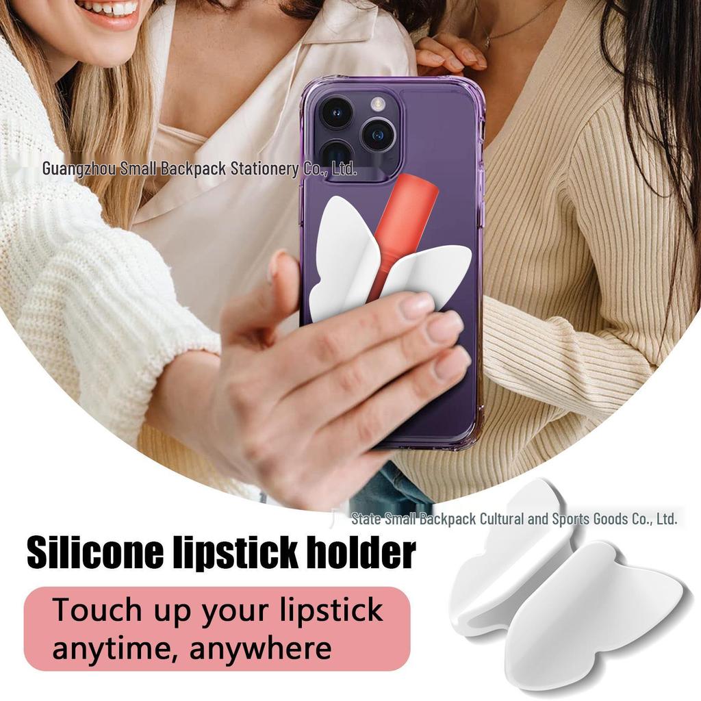 Tragbarer Silikon-Handy- und Lipgloss-Halter: Lippenstift, Lipgloss und E-Zigarettenständer