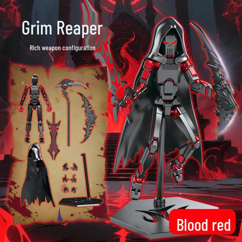 

Подвижная фигурка Мрачного Жнеца с плащом, накидкой и косой