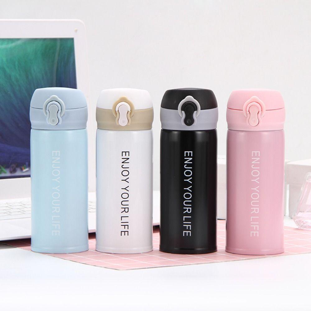 Insulated Stainless Steel 304 Thermos Mug Stainless Steel Vacuum Flask Cup  Outdoor Sports
