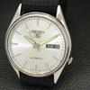 VINTAGE SEIKO 5 AUTOMATIC JAPAN 7009A MENS SILVER COLOR DIAL WATCH a701291-5 R206a-a701291