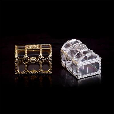 Mini Treasure Jewelry Box Wedding Party Shower Plastic Candy Box Supplies