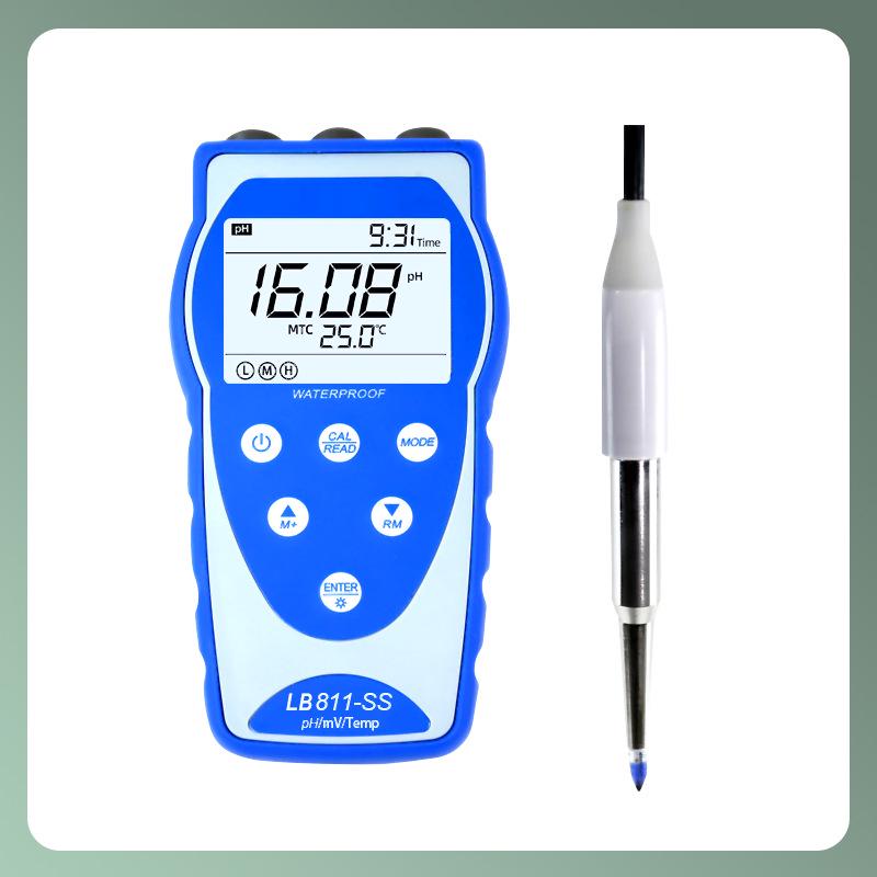Multifunctional Portable High-Precision pH Meter for Food, Water, Soil, and Acid Testing.