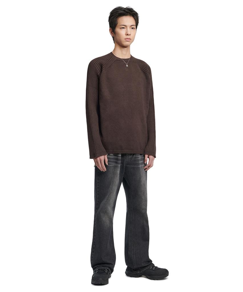 Nomaenyueol Double Echo Wool Knit - Brown