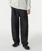 Musinsa Standard Vertical Slub Semi-Balloon Denim Pants [Black]