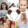 Braune Ohren Stirnband Verstellbar Niedlich Flauschig Lustige Ohren Haarbänder Bären Kostüm Zubehör Für Kinder Teenager Frauen Urlaub Weihnachten