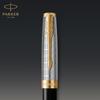 PARKER Parker Fountain Pen Sonnet Premium Metal & Black GT Fine 18K Gold Nib In Gift Box, Regular...