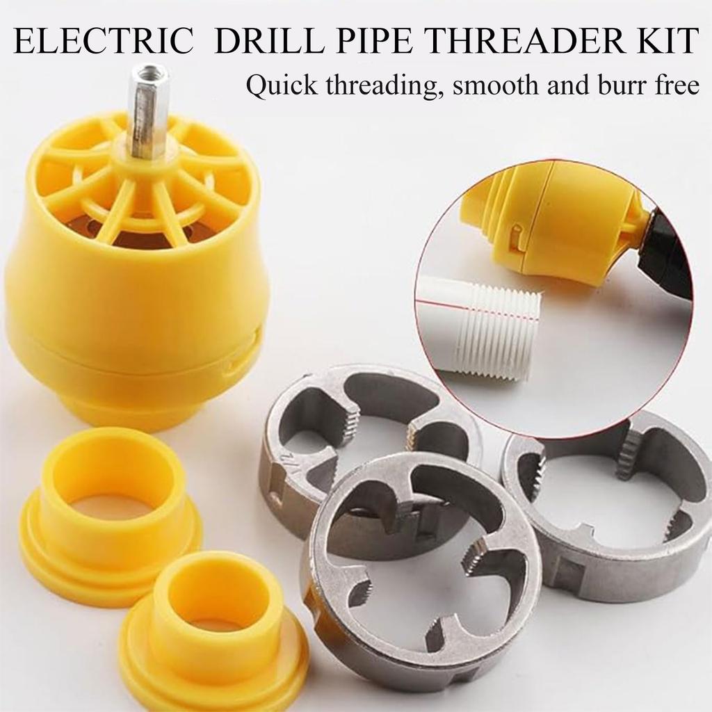 Plastic Pipe Thread Die Kit Fine Craftsmanship Professional Cutting Pipe Threading Tool Suitable for Removing Damaged Screws