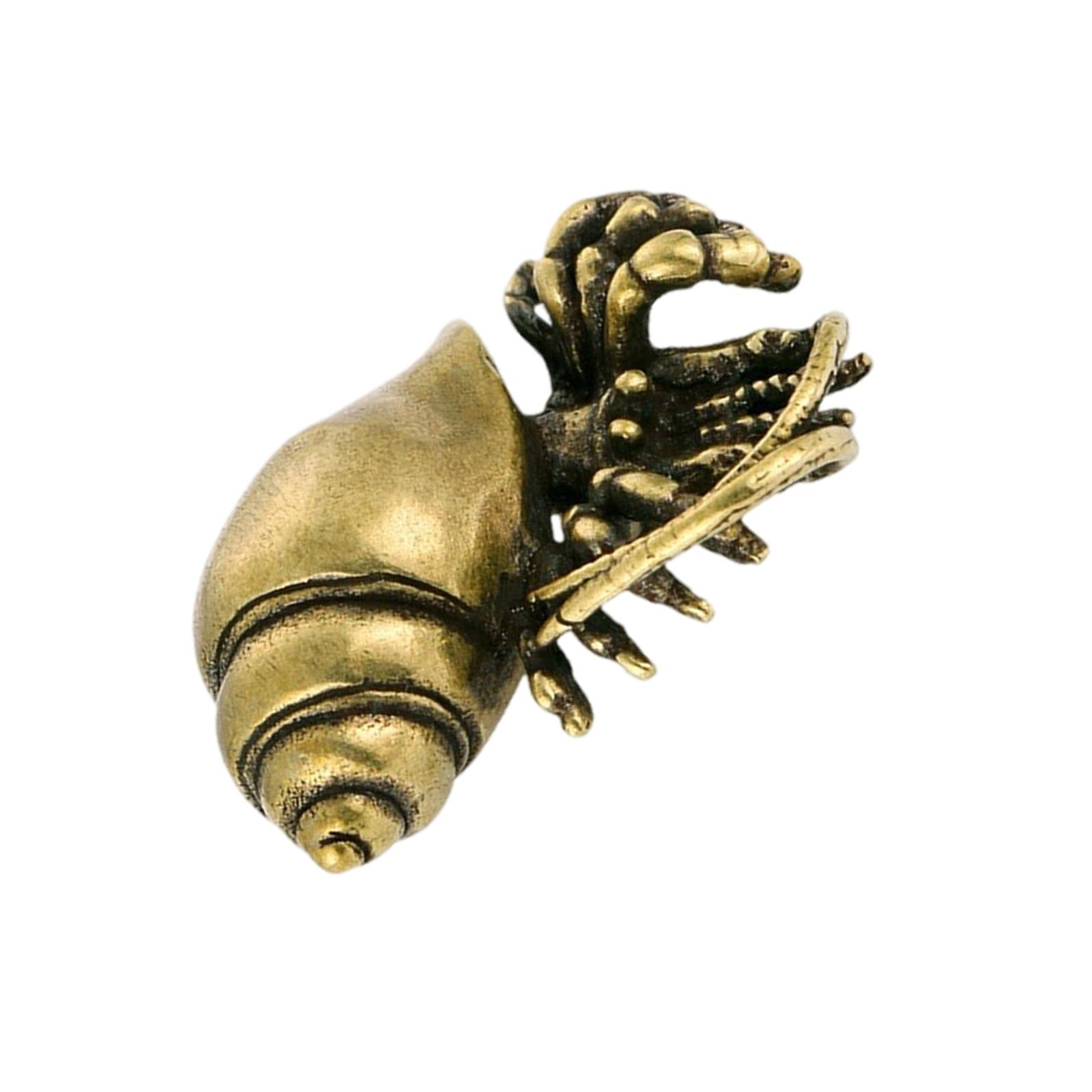 

Винтажная старинная латунная фигурка морского животного, миниатюрное украшение для художественного домашнего декора и офисного рабочего стола