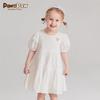 PawinPaw Girls' Cartoon Bear Summer Embroidered Princess Dress