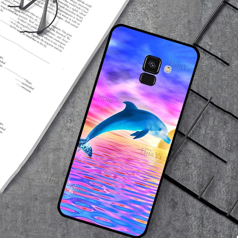 Ocean Dolphin Phone Case For Samsung J7 J5 J3 J1 2016 A3 A5 2017 J4 J6 Plus J8 A7 A8 A9 2018 Case Cover