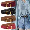 Trendy Suede Leather Belt Luxury Design Business Waist Strap Fashion Trouser Dress Belts