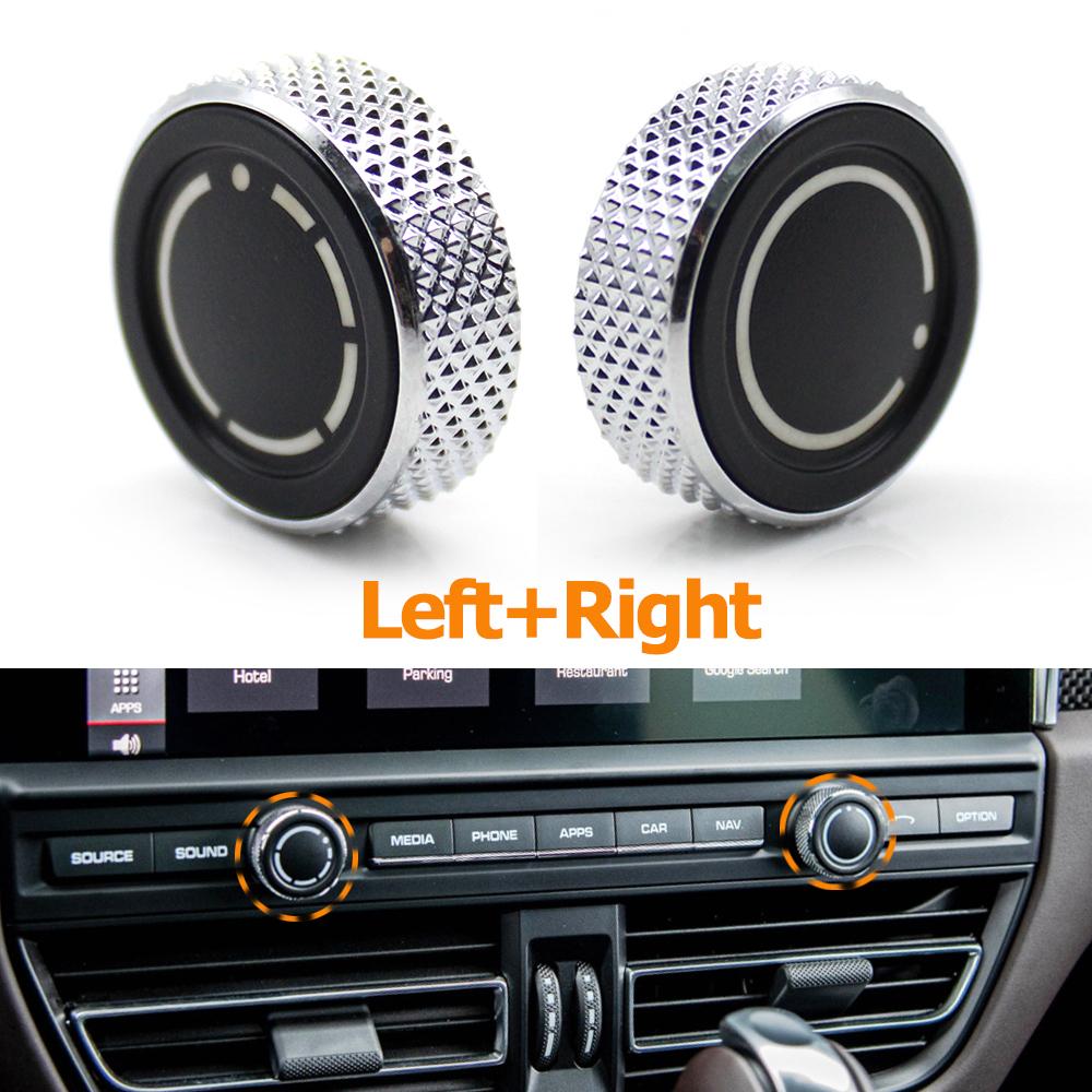Car Dashboard Multi-media CD Player Audio Volume Control Knob Switch Button For Porsche Cayenne 7P5 Panamera 970 Macan 95B
