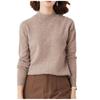 Women's 2024 Autumn/Winter Loose Knit Turtleneck Sweater - Solid Color, Long-Sleeved Korean Style Top