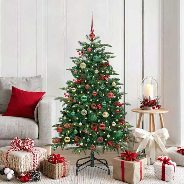 Exclusive House - Artificial Christmas Tree Green 150 Cm PVC, Metal and Plastic