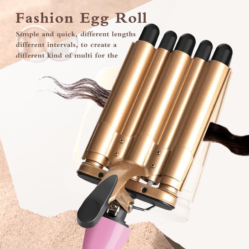 Hot Selling 5-Stick Wave Hair Curler: Large Tube Water Wave Hair Styler