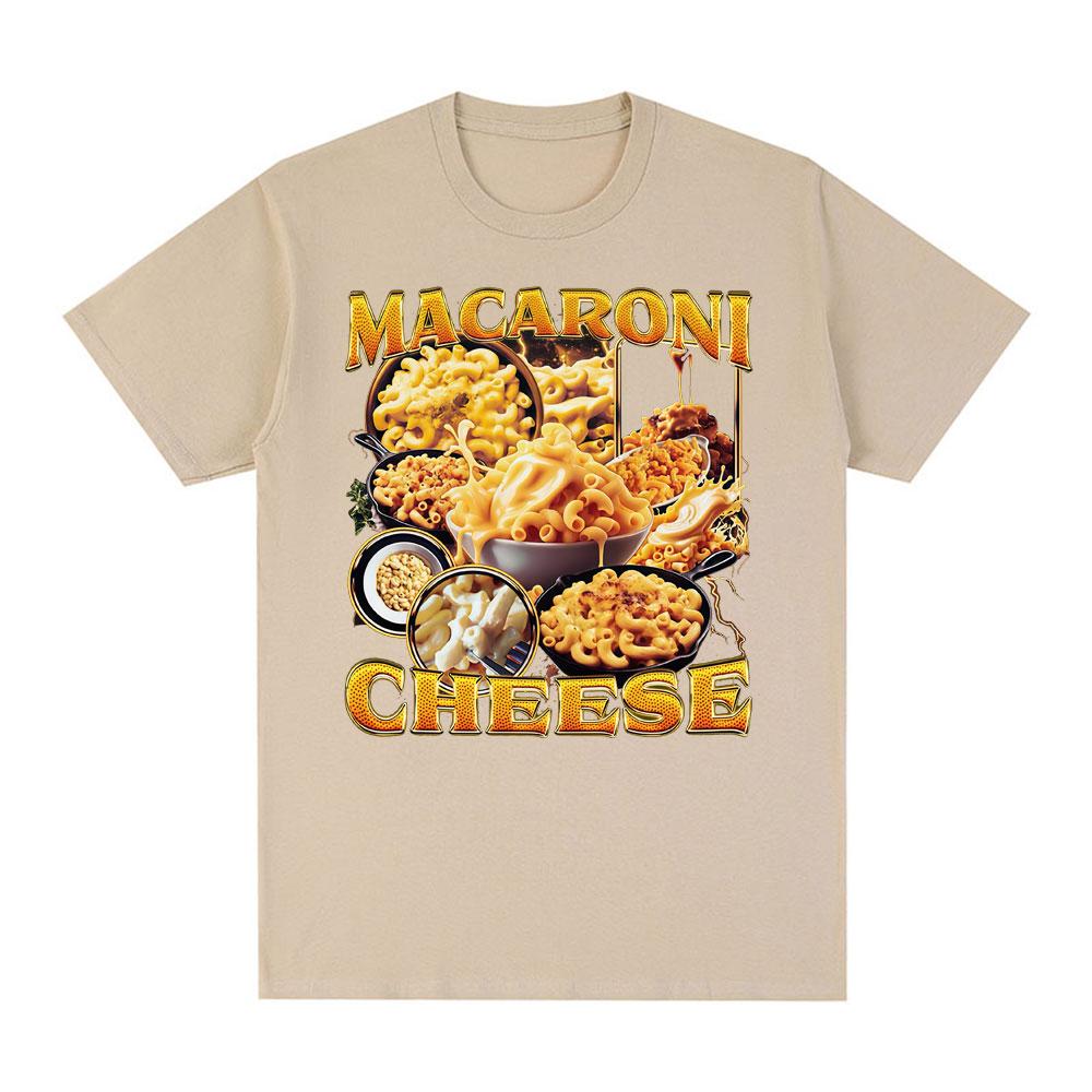 

Macaron Cheese Fun Meme Pattern Tshirt Summer Mens Womens Fashion Harajuku Cotton Oversized Short Sleeve Tshirt Street Wear L