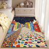 Colorful Artistic Street Pattern Carpet for Living Room or Bedroom Decor Suitable for Use As an Anti-slip for Living Room Bedroom Sofas