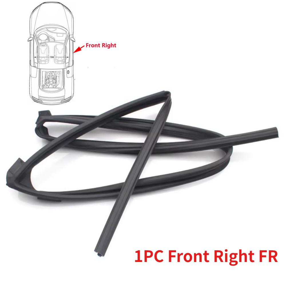 Car Front Rear Door Window Glass Lifter Frame Upper Rubber Sealing Strip For Suzuki Vitara LY 2015-