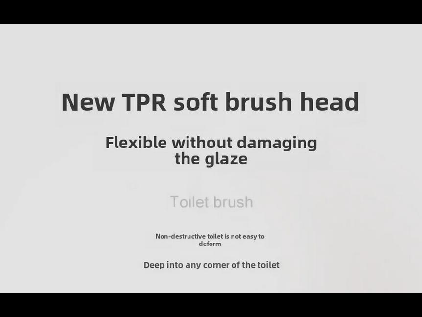 Pin Tu Long Handle Wall-Mounted Toilet Brush Set - No Dead Angle Bathroom & Gap Cleaning Brush