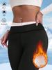 High Waist Fleece Flare Leggings Z91198