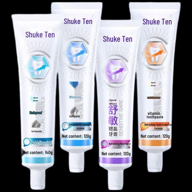 Shuke Professional Whitening & Anti-Cavity Toothpaste 10-Pack