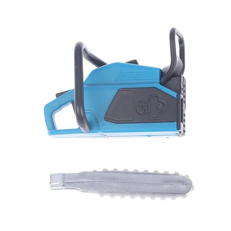 1PCS Simulation Repair Tool Saw 1:12 Dolls Houses Miniature Chain Lawn Mower Garden Decor Furniture Accessories