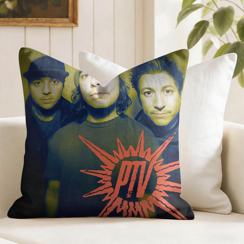 Punk Band PPierce The Veil Cushion Cover Eco Linen Pillow Case DoubleSided Print Breathable Durable Zipper Home Decor Gift