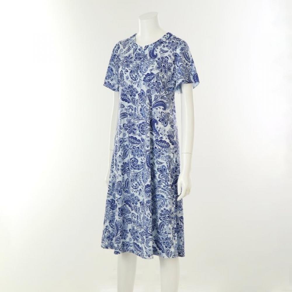 Wacoal Women Poly Span Paisley Print Indoor Dress Wgn859w
