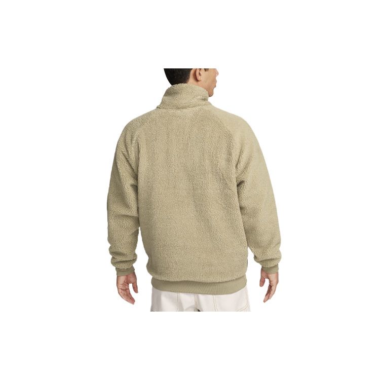 Nike Reversible Wear Stand Collar Long Sleeve Fleece Jacket Men Outerwear Neutral-Olive FQ8044-276