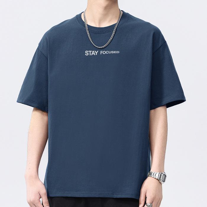 

Новая летняя мужская футболка с круглым вырезом, принтом и короткими рукавами, тонкая, повседневная, молодежная, с рукавами до локтя 3XL