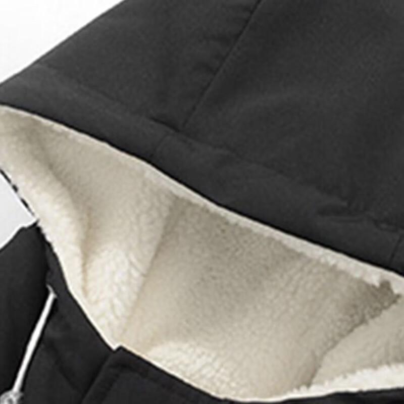 NASA MARVEL Men's Reversible Lamb Fleece Hooded Padded Jacket