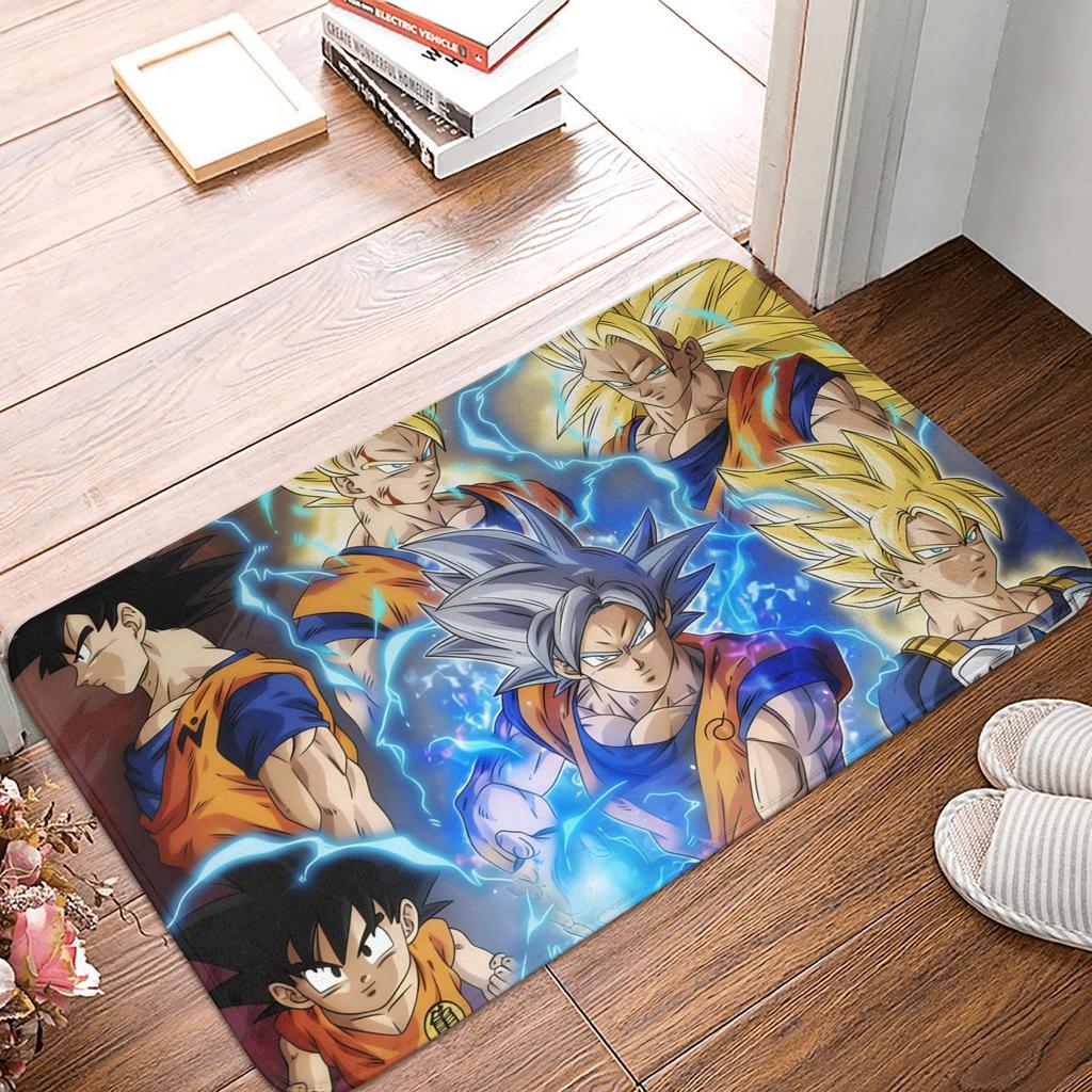 Goku Anime Dragon Ball Doormat Mat Anti-Slip  Kitchen Bathroom Toilet Rug Carpet 40*60cm