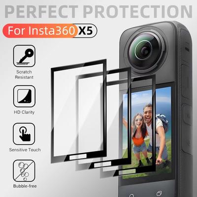 Anti-scratch Tempered Glass Protective Film Accessories Glass Films for Insta360 X5 X4