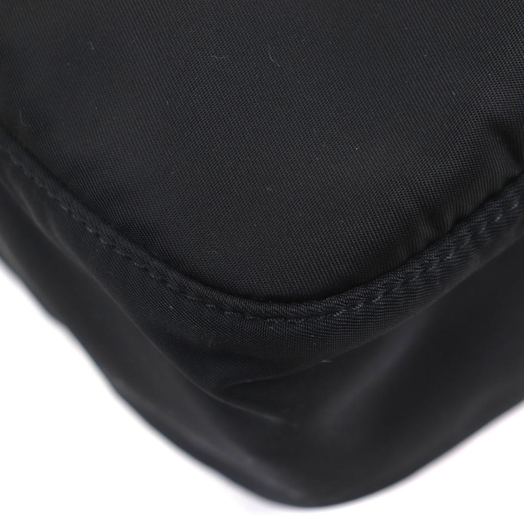 Excellent PRADA Shoulder Bag Black Nylon Mens 1BC421 Used