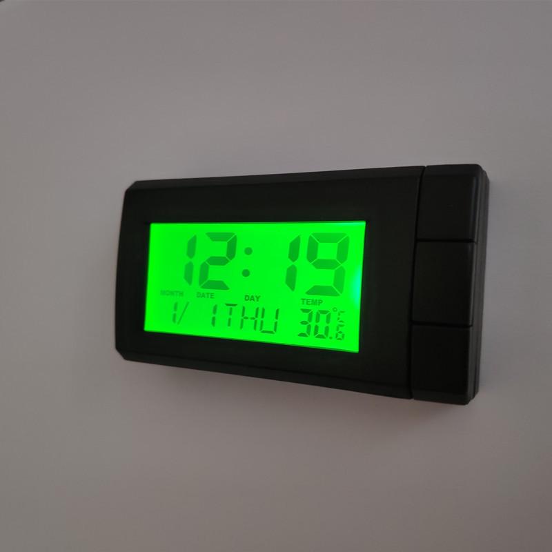 Luminous Car Clock & Thermometer - Electronic Calendar Temperature Watch