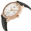 Tissot Tradition Silver Dial Men S Black Leather Watch T063.428.36.038.00