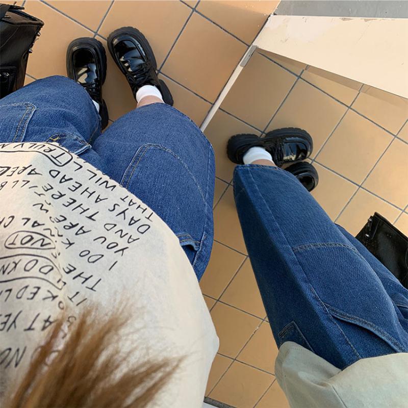 Volné Neutrální Velká Kapsa Volné Šortky Dámské Y2k Retro Široká Noha Denim Poloviční Kalhoty Léto High Street Ležérní A-linie Modré Šortky Dámské