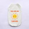 Soft Cotton Pet Sleeveless Vest Solid‑Color Breathable Cat Shirts Comfortable Wear‑Resistant Home Clothes