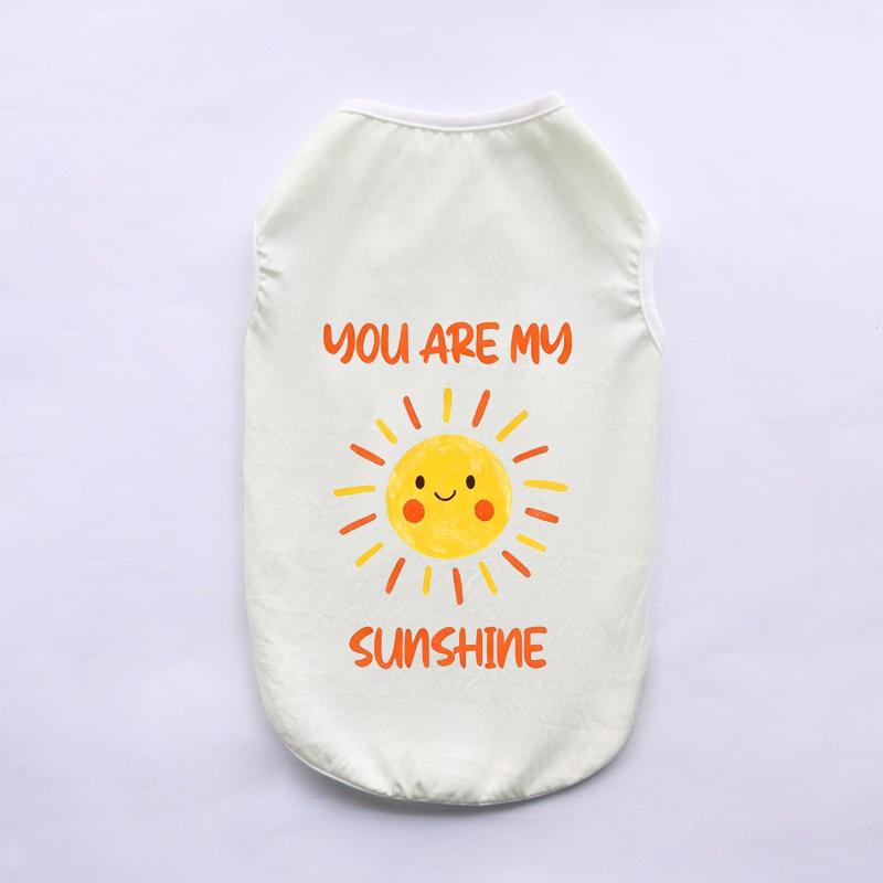Soft Cotton Pet Sleeveless Vest Solid‑Color Breathable Cat Shirts Comfortable Wear‑Resistant Home Clothes
