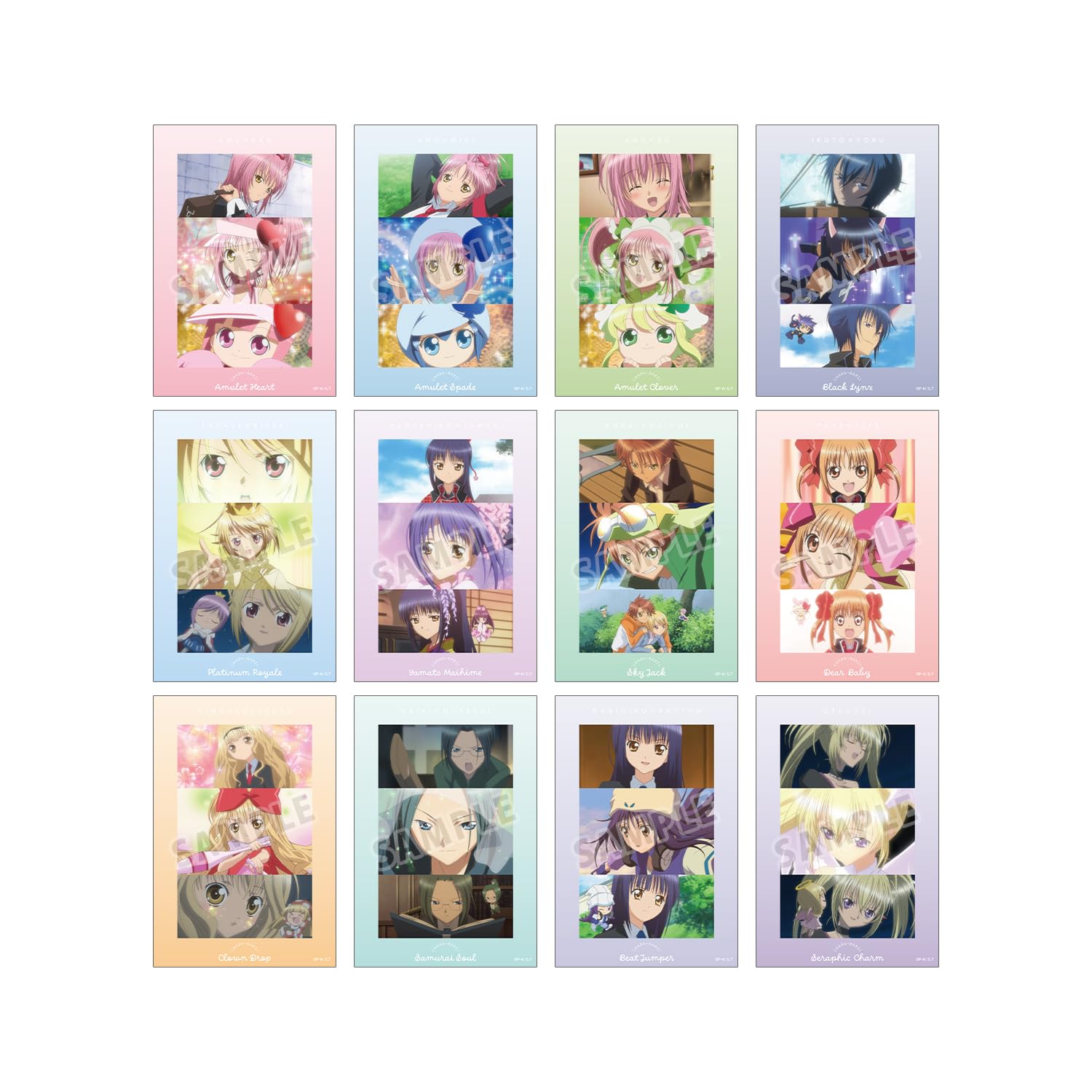 ТВ Аниме  Shugo Chara  Сцена обмена Карточки Clear Картонная коробка 12 штук