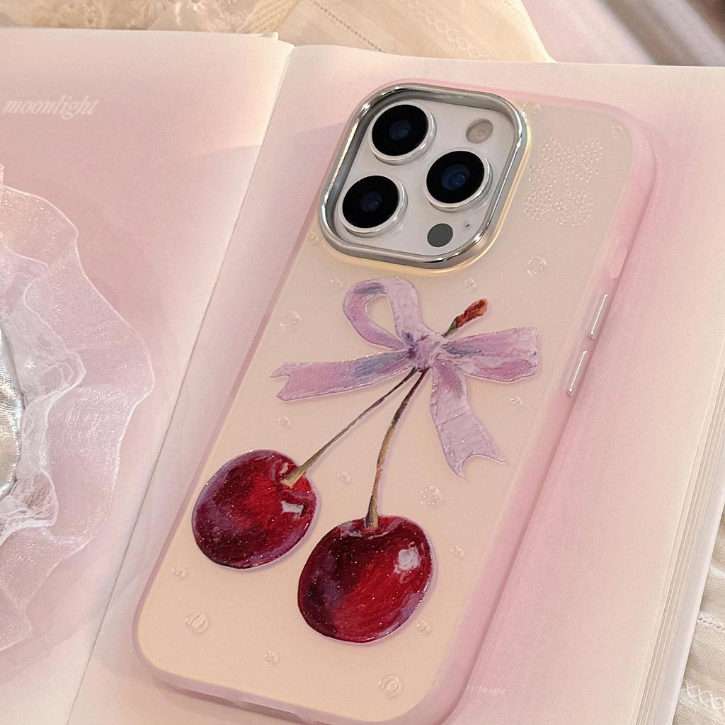 Creative Cherry Phone Case for iPhone 17 and iPhone 17 Pro Max