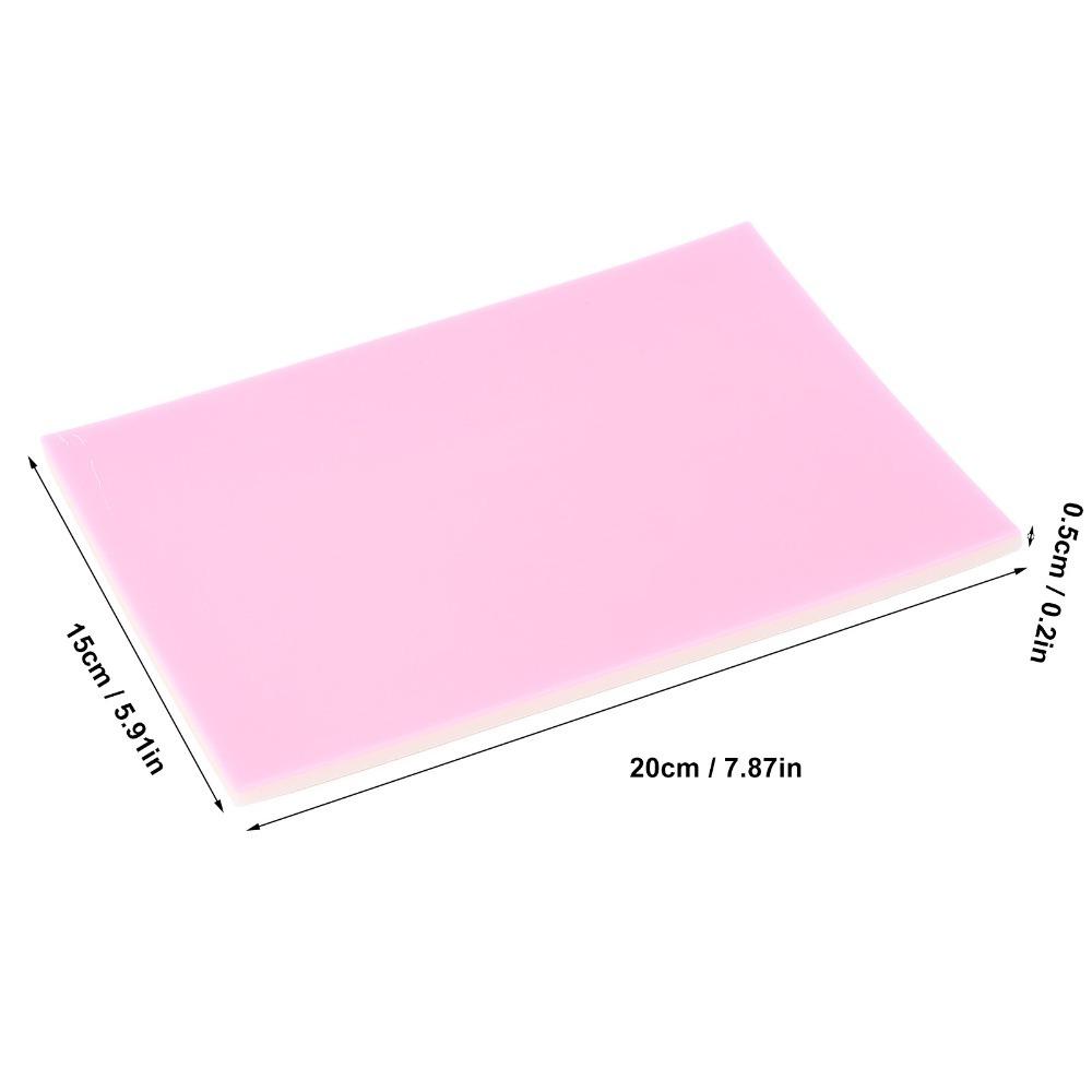 Adhesive Sheet Rubber Carving Block Pink White Rubber Engraving Block  Linocut Artists