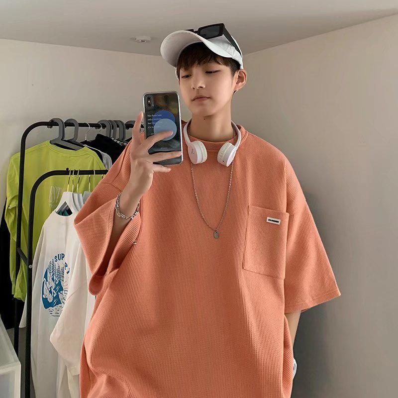 Zijun Trendy Waffle T-Shirt & Wide-Leg Pants Sportswear Set