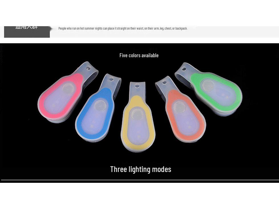 Silicone Multi-Functional Clip Light for Outdoor Sports and Night Running