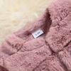 Fur-Trimmed Thickened Toddler Girl's Coat Winter Warm Outerwear