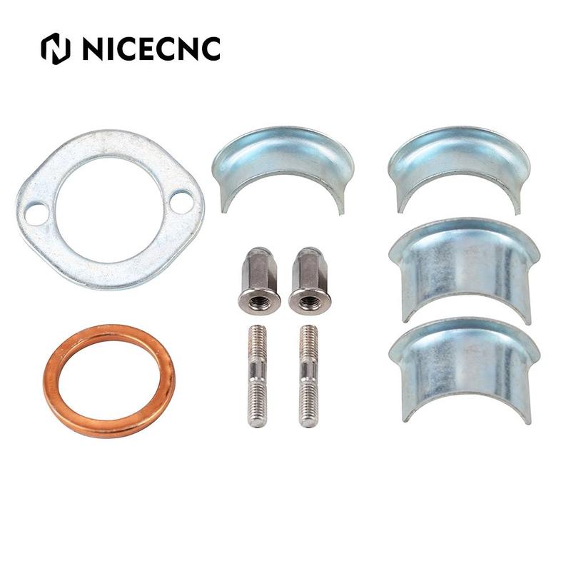 Exhaust Collets Collars Clamp Fastener Bolt Holder Kit For Honda CG125 CB XL XL185 125S