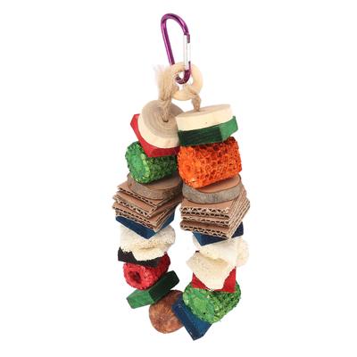 Guscio di Mais Giocattolo per Pappagallo Sollievo dalla Noia Colorato Pappagallo Giocattolo da Masticare Nido per Uccelli Giocattoli da Appendere per Coniglio